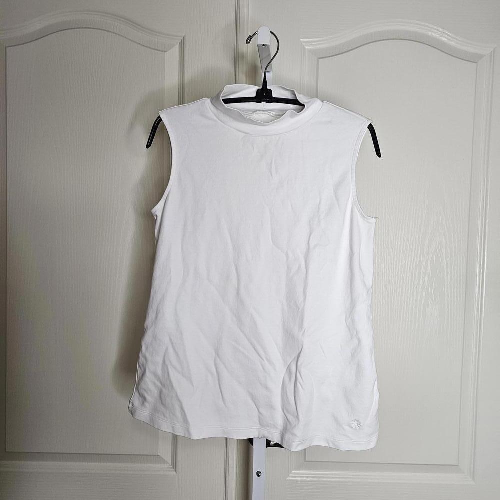 Isaac Mizrahi Live! Essentials White Sleeveless Top